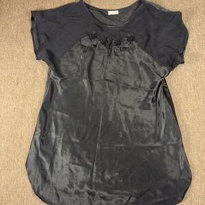 Sara Beth Nightgown Satin Black Large 19x31